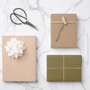 Rustikales Geschenk für die Wüste Brown Geschenkpapier Set