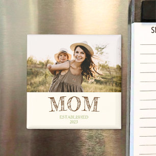 Rustikales Geschenk zum Namen und Jahr der etablie Magnet