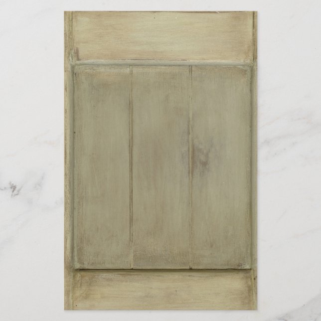 Rustikales gestrichenes Holz Briefpapier (Vorderseite)