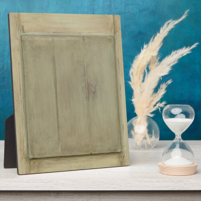 Rustikales gestrichenes Holz Fotoplatte (Seite)