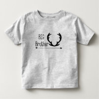 Rustikales Geweih-großer Bruder-Shirt