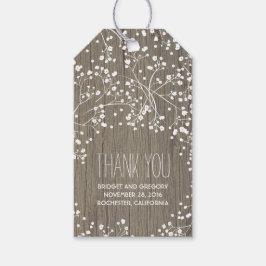 Rustikales Gipskraut Geschenkanhänger