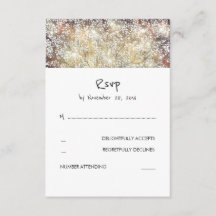Rustikales Gipskraut Hochzeit RSVP-Karten
