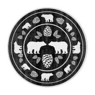 Rustikales Glasspanbrett Schneidebrett