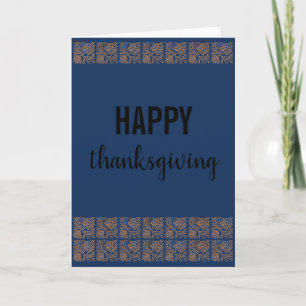 Rustikales Glück zum Erntedankfest Modernes Blanke Karte