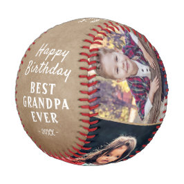 Rustikales Glückwunsch zum Geburtstag Opa 3 FotoCo Baseball