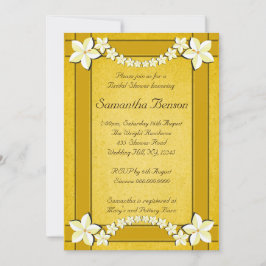 Rustikales Gold Floral Wedding Brautparty laden ei Einladung