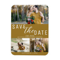 Rustikales Gold Save the Date Hochzeit 3 Fotos