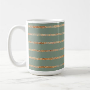Rustikales Goldmagen Grün Kaffeetasse