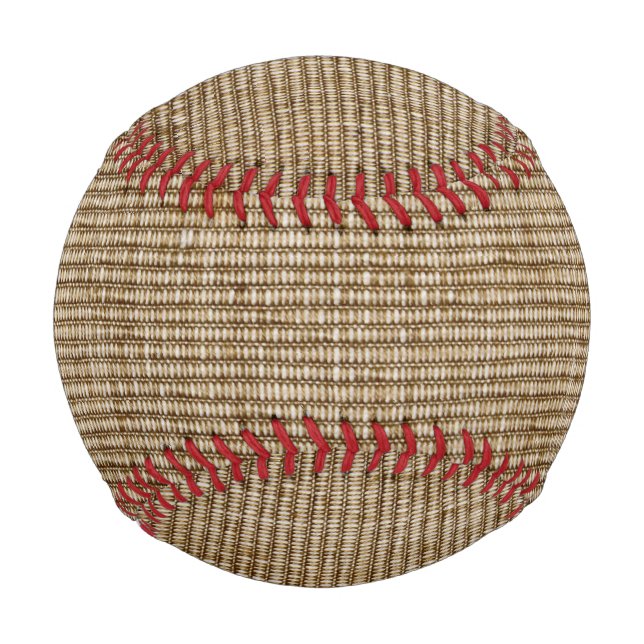 rustikales Graslandschaftsmuster Baseball (Vorderseite)