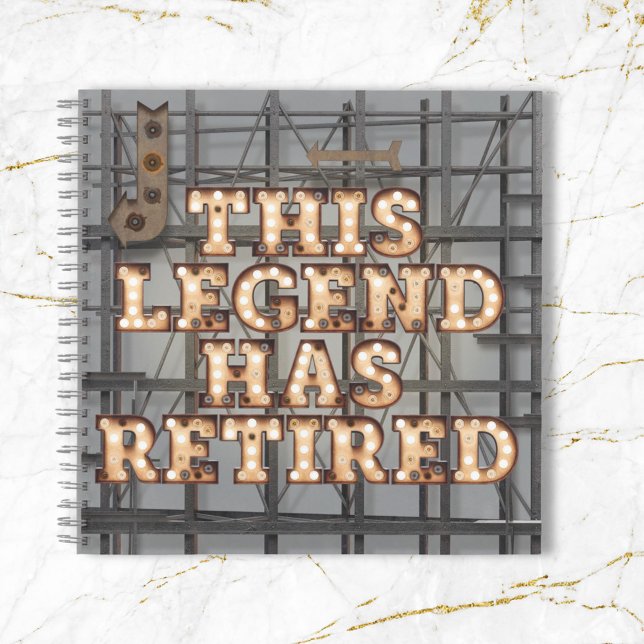 Rustikales Grau Gold Dieses legendäre Gästebuch Notizbuch (In situ)