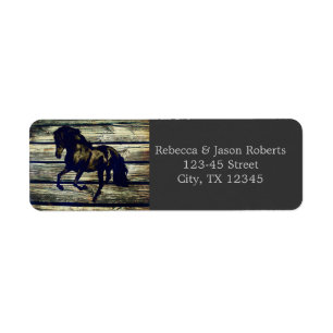 rustikales graues hölzernes Western-Pferdethemed