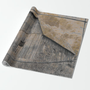 Rustikales Gray Sepia Barn Vintag Texture Tissue P Geschenkpapier