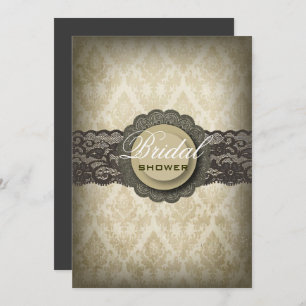 Rustikales Green Lace Western Country Brautparty Einladung