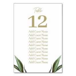 Rustikales Greenery Wedding Tischnummer Seating Ch