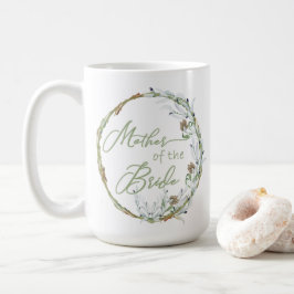Rustikales Grün winden Mutter der Braut Tasse