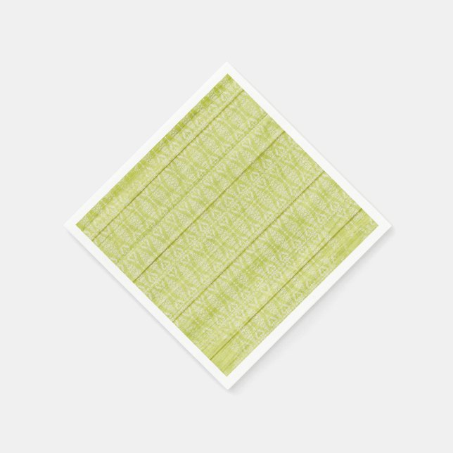 Rustikales Grünholz Hütte Chic Tea Party Serviette (Ecke)