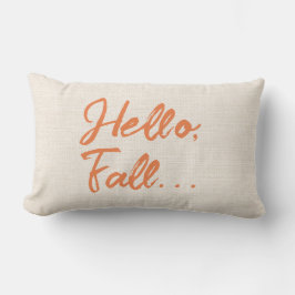 Rustikales Hallo Fall Lumbar Pillow Lendenkissen