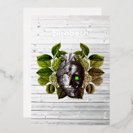 Rustikales Halloween Gothic Witchwood Fantasy Folieneinladung