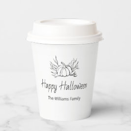 Rustikales Halloween-Party Simple Fall Pumpkin Pappbecher