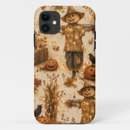 Rustikales Halloween-Vogelscheuchen- und Kürbis-Ha Case-Mate iPhone Hülle