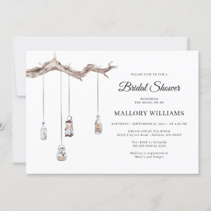 Rustikales Hanging Lanterns Brautparty Einladung