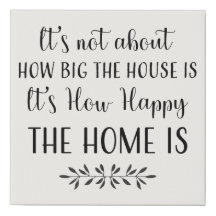 Rustikales Happy Zuhause Quote Bauernhof