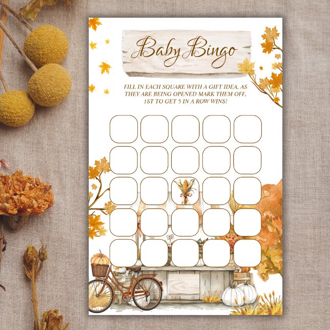 Rustikales Harvest Baby Bingo Duschspiel (Von Creator hochgeladen)