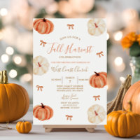 Rustikales Harvest Pumpkin Party Fall Fest Communi