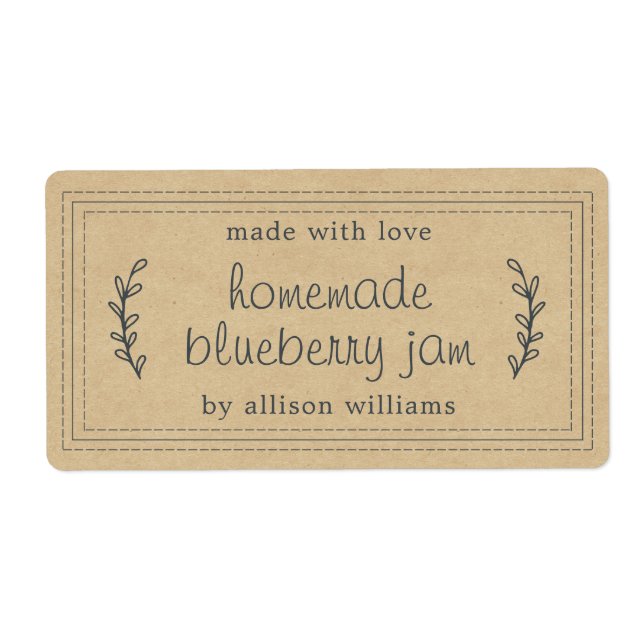 Rustikales, hausgemachtes Blueberry Jam Canning Kr (Vorne)