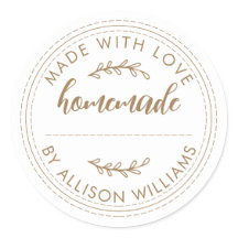 Rustikales, hausgemachtes Jam Gold Script