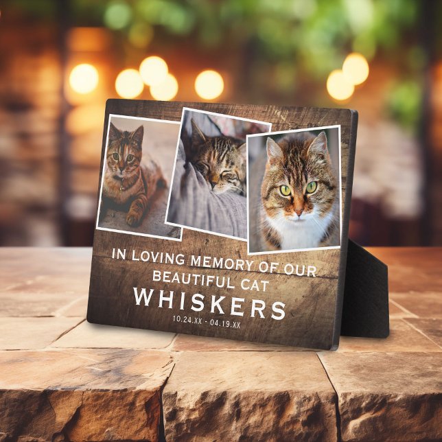 Rustikales Haustier Modernes Foto Collage Cat/Hund Fotoplatte (Von Creator hochgeladen)