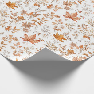 Rustikales Herbst-Blatt-Geschenkverpackungspapier Geschenkpapier