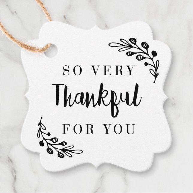 Rustikales Herbst Erntedank Weihnachtsgeschenk Geschenkanhänger (Vorderseite)