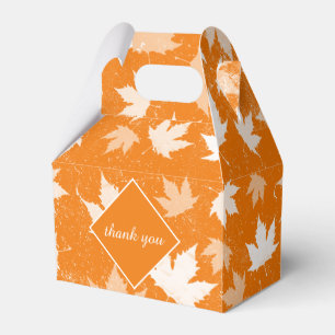 Rustikales Herbst-Herbstlaub-Muster Vielen Dank Geschenkschachtel