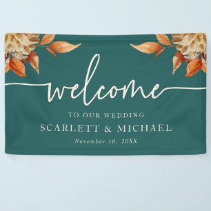 Rustikales Herbst-Willkommensbanner Banner