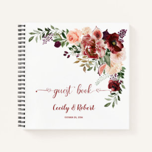 Rustikales Herbstbuch Boho Wedding Notizbuch