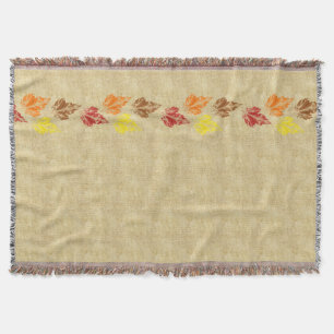 Rustikales Herbstleaves Blanket Decke