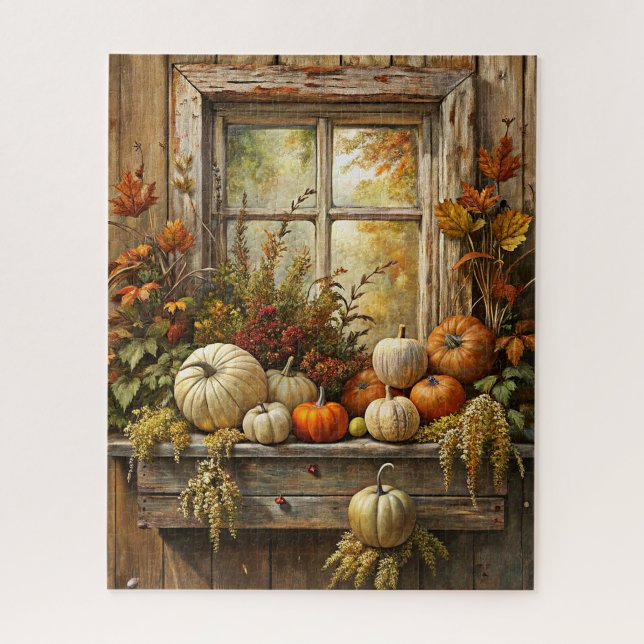 Rustikales Herbstpuzzle Puzzle (Vertikal)