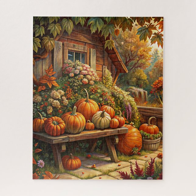 Rustikales Herbstpuzzle Puzzle (Vertikal)