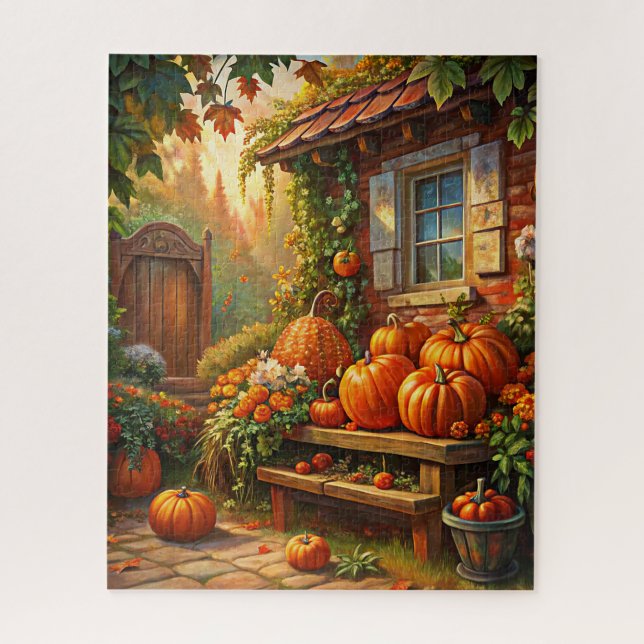 Rustikales Herbstpuzzle Puzzle (Vertikal)