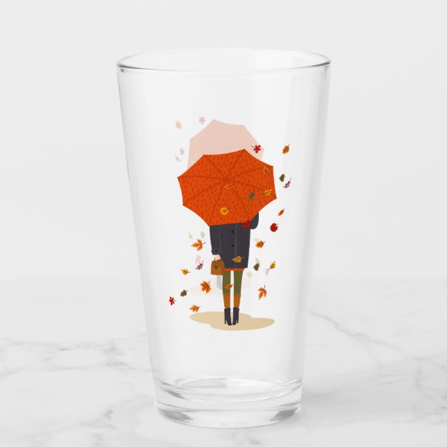 Rustikales Herbsttramchen Glas (Vorderseite)