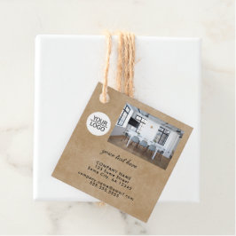 Rustikales Hinzufügen eines benutzerdefinierten Te Geschenkanhänger