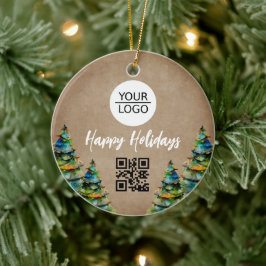 Rustikales Hinzufügen eines QR-Logos mit benutzerd Keramik Ornament