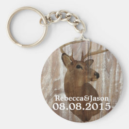 Rustikales Hirsch die Jagd ist über Gastgeschenk H Schlüsselanhänger