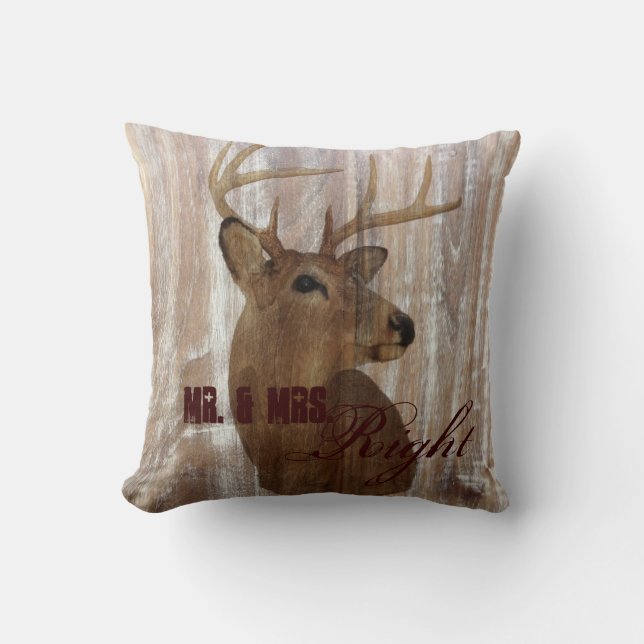 Rustikales Hirsch die Jagd ist über immer mehr Kissen (Vorderseite)