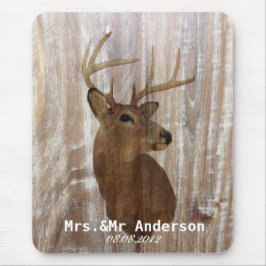 Rustikales Hirsch die Jagd ist über immer mehr Mousepad