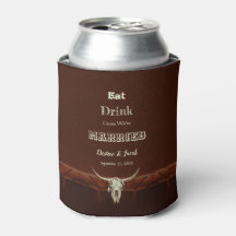 Rustikales Hochzeitessen Drink Verheirateter Bulls