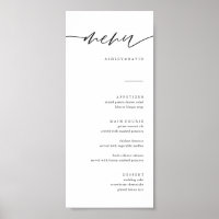 Rustikales Hochzeitmenü Digitaler Download