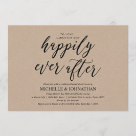 Rustikales Hochzeitsessen Probe Einladung